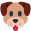 głowa psa Emoji (Twitter, TweetDeck)