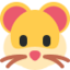 Hamster Face Emoji (Twitter, TweetDeck)
