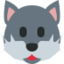 Wolf Face Emoji (Twitter, TweetDeck)