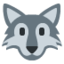 rosto de lobo Emoji (Twitter, TweetDeck)