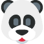 pandaansikte Emoji (Twitter, TweetDeck)