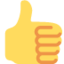 Thumbs Up Emoji (Twitter, TweetDeck)