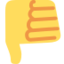 Thumbs Down Emoji (Twitter, TweetDeck)