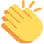 klappende handen Emoji (Twitter, TweetDeck)