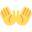 Open Hands Emoji (Twitter, TweetDeck)