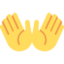 Open Hands Emoji (Twitter, TweetDeck)