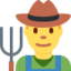 Man Farmer Emoji (Twitter, TweetDeck)