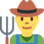 Man Farmer Emoji (Twitter, TweetDeck)