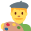 Man Artist Emoji (Twitter, TweetDeck)