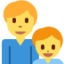 Family: Man, Boy Emoji (Twitter, TweetDeck)