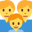 Family: Man, Man, Boy Emoji (Twitter, TweetDeck)