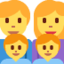 Family: Man, Woman, Boy, Boy Emoji (Twitter, TweetDeck)