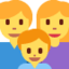 famiglia: uomo, donna e bambino Emoji (Twitter, TweetDeck)