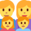 famiglia: uomo, donna, bambina e bambino Emoji (Twitter, TweetDeck)