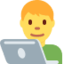Man Technologist Emoji (Twitter, TweetDeck)