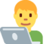 Man Technologist Emoji (Twitter, TweetDeck)