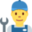 Man Mechanic Emoji (Twitter, TweetDeck)