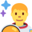 Man Astronaut Emoji (Twitter, TweetDeck)