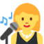 Woman Singer Emoji (Twitter, TweetDeck)