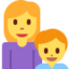 Family: Woman, Boy Emoji (Twitter, TweetDeck)