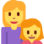 famille : femme et fille Emoji (Twitter, TweetDeck)