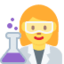 Woman Scientist Emoji (Twitter, TweetDeck)