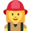 Woman Firefighter Emoji (Twitter, TweetDeck)