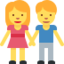 Man And Woman Holding Hands Emoji (Twitter, TweetDeck)