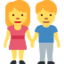 uomo e donna che si tengono per mano Emoji (Twitter, TweetDeck)