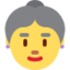 Old Woman Emoji (Twitter, TweetDeck)