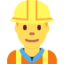 Construction Worker Emoji (Twitter, TweetDeck)