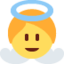 Baby Angel Emoji (Twitter, TweetDeck)