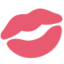 Kiss Mark Emoji (Twitter, TweetDeck)