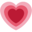 Growing Heart Emoji (Twitter, TweetDeck)