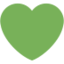 Green Heart Emoji (Twitter, TweetDeck)