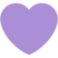 Purple Heart Emoji (Twitter, TweetDeck)