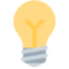 Light Bulb Emoji (Twitter, TweetDeck)