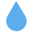 Droplet Emoji (Twitter, TweetDeck)
