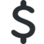 Heavy Dollar Sign Emoji (Twitter, TweetDeck)