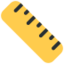 Straight Ruler Emoji (Twitter, TweetDeck)