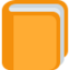 Orange Book Emoji (Twitter, TweetDeck)