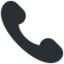 Telephone Receiver Emoji (Twitter, TweetDeck)