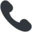 Telephone Receiver Emoji (Twitter, TweetDeck)