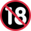 No One Under Eighteen Emoji (Twitter, TweetDeck)