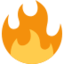 tűz Emoji (Twitter, TweetDeck)