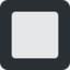 Black Square Button Emoji (Twitter, TweetDeck)