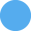 blauwe cirkel Emoji (Twitter, TweetDeck)