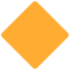 Large Orange Diamond Emoji (Twitter, TweetDeck)