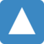 petit triangle haut Emoji (Twitter, TweetDeck)