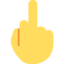 środkowy palec Emoji (Twitter, TweetDeck)